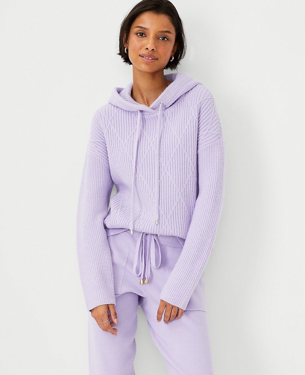 Cable Hoodie | Ann Taylor (US)