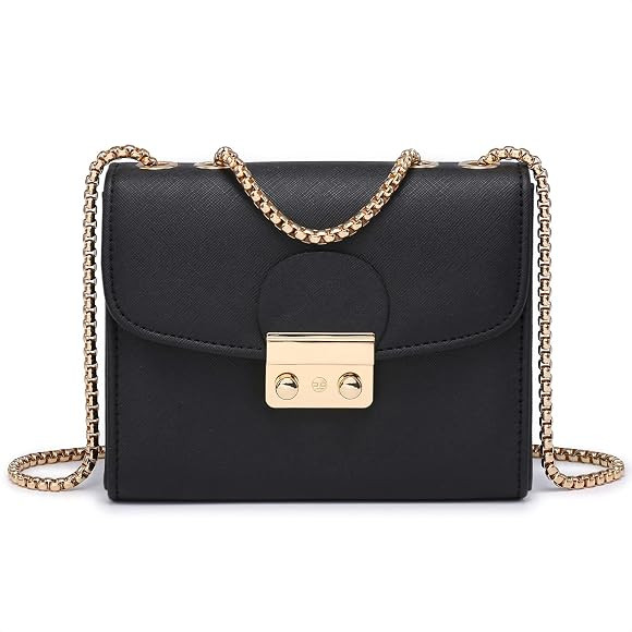 Dasein Women Push Lock Crossbody Evening Bag Wedding Purse Cocktail Prom Handbag Party Clutch Chain  | Amazon (US)
