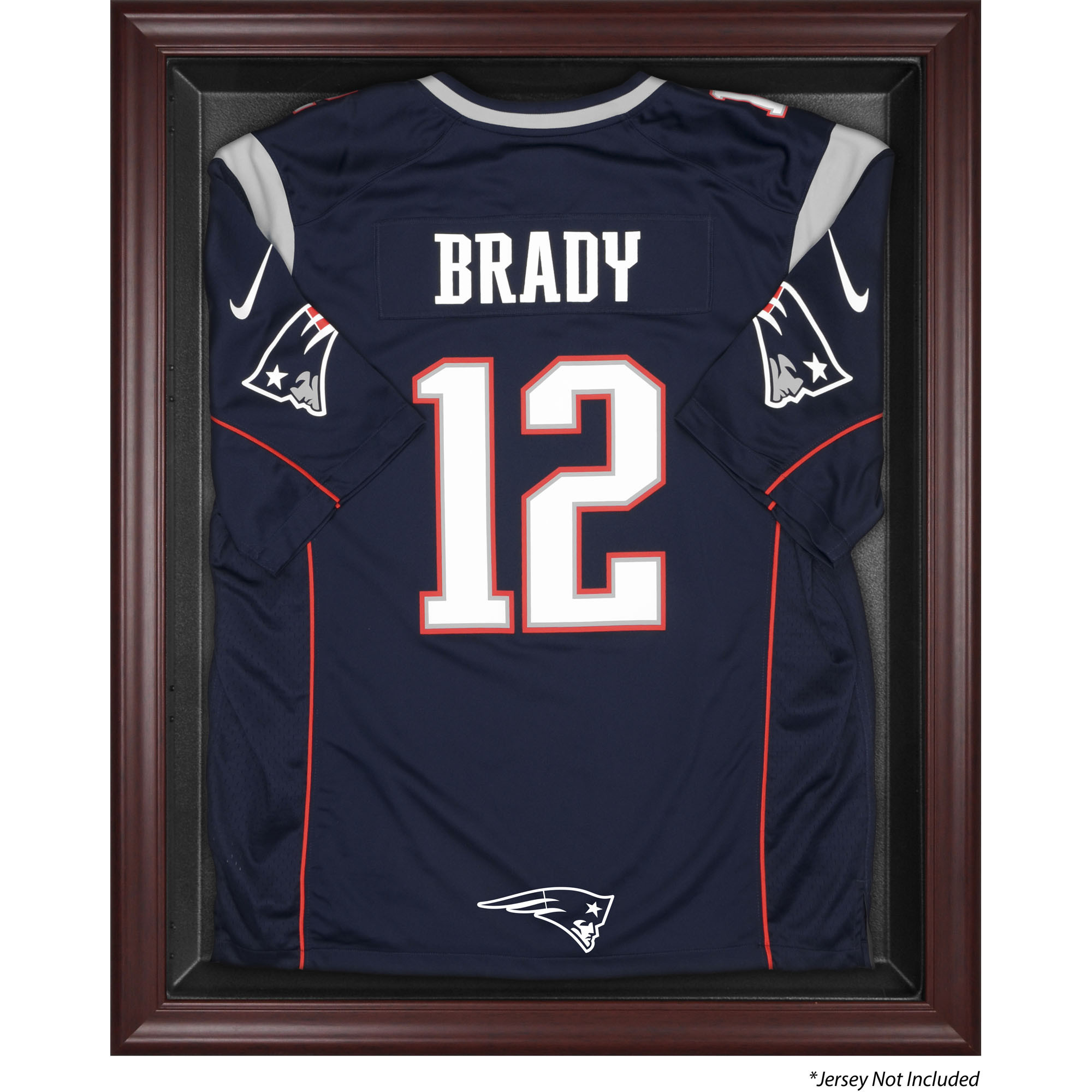 New England Patriots Mahogany Framed Jersey Logo Display Case | Fanatics
