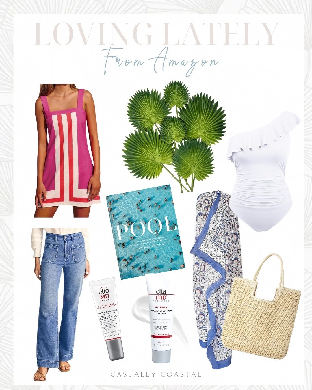 Loving Lately From Amazon

Amazon swimsuit, Amazon one piece, Amazon mini dress, Amazon summer dress, Amazon jeans, Amazon sunscreen, Amazon swim coverup, Amazon book, Amazon summer decor, Amazon tote bag, eltamd lip balm sunscreen, eltamd sheet face sunscreen, asymmetric one shoulder swimsuit, white swimsuit, straw beach bag, woven tote bag, floral printed sarong, sarong swimsuit coverup, artificial palm leaves, Pool book, coastal book, striped mini dress, linen dress, high waisted stretchy straight leg jeans, blue jeans, Amazon denim

#LTKHome #LTKSeasonal