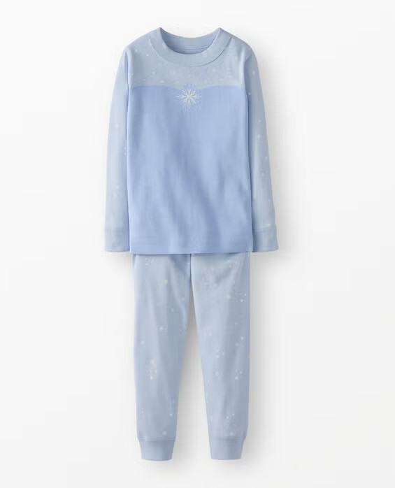 Toddler Disney Frozen Costume HannaJams™ Pajama Set in Elsa - 100% Organic Combed Cotton - Girls' Size 2 by Hanna Andersson | Hanna Andersson