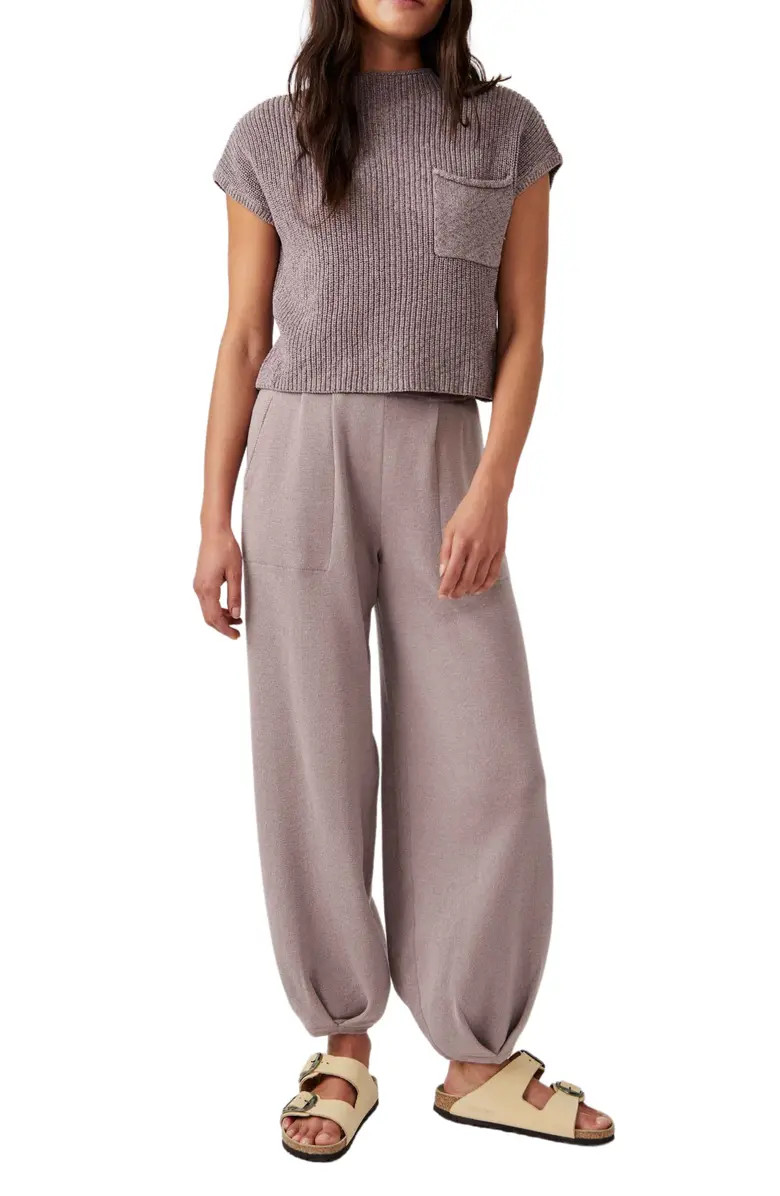 Free-est Freya Short Sleeve Sweater & Pants Set | Nordstrom