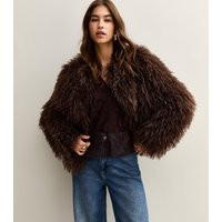 Women's Brown Faux Fur Coat New Look | New Look (UK)