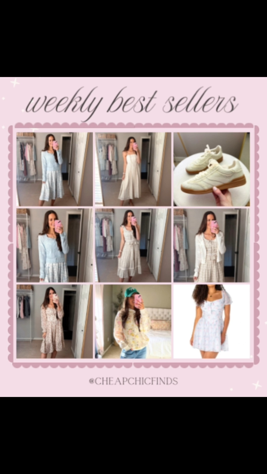 Last weeks best sellers
Walmart bridgerton dresses 
Walmart lace sneakers
Target floral hoodie 

#LTKTall #LTKootd #LTKWedding