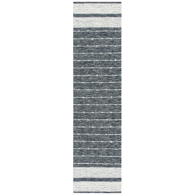 SAFAVIEH Striped Kilim STK509Z Black / Ivory Rug | Walmart (US)