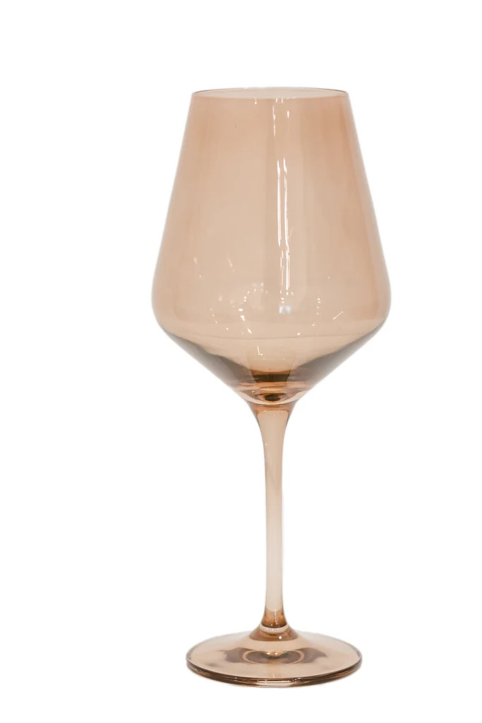 Wine Stemware, Set of 6 Amber Smoke | Over The Moon