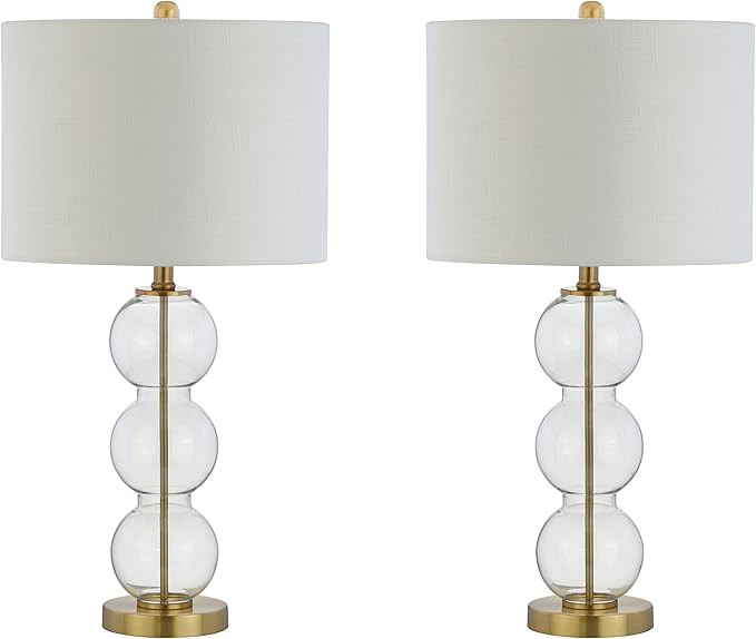 JONATHAN Y JYL1070A-SET2 Bella 27" Glass Triple-Sphere LED Table Lamp Contemporary,Transitional f... | Amazon (US)