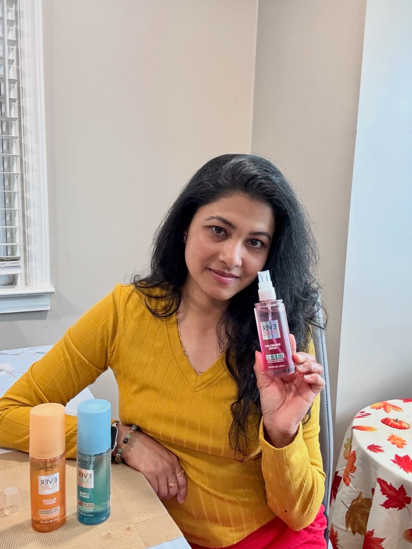 Please like on my IG - @ justchillwithpam 

Ultra Caring Hair Fragrance by L’oreal Paris EverPure @lorealparis 
Infused with revitalizing Vitamins , delivers luminous shine , Instant softness and lasting scent

💛Glazed Honey - Honey ,creamy vanilla and solar flowers - https://go.shopmy.us/p-56014146
💙Citrus Spritz - Citrus zest , neroli flowers, and cedar wood - https://go.shopmy.us/p-56014191
🩷Sparkling Rose - Rose ,sparkling grapefruit, and sandalwood (my favorite) - https://go.shopmy.us/p-56014101

Now available @target 
#haircare #fragrance #Lorealparis #pamdsouza

#LTKBeauty #LTKgrwm #LTKselfcare
