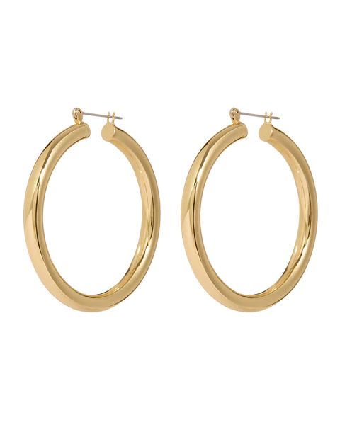 Amalfi Tube Hoops- Gold | LUV AJ