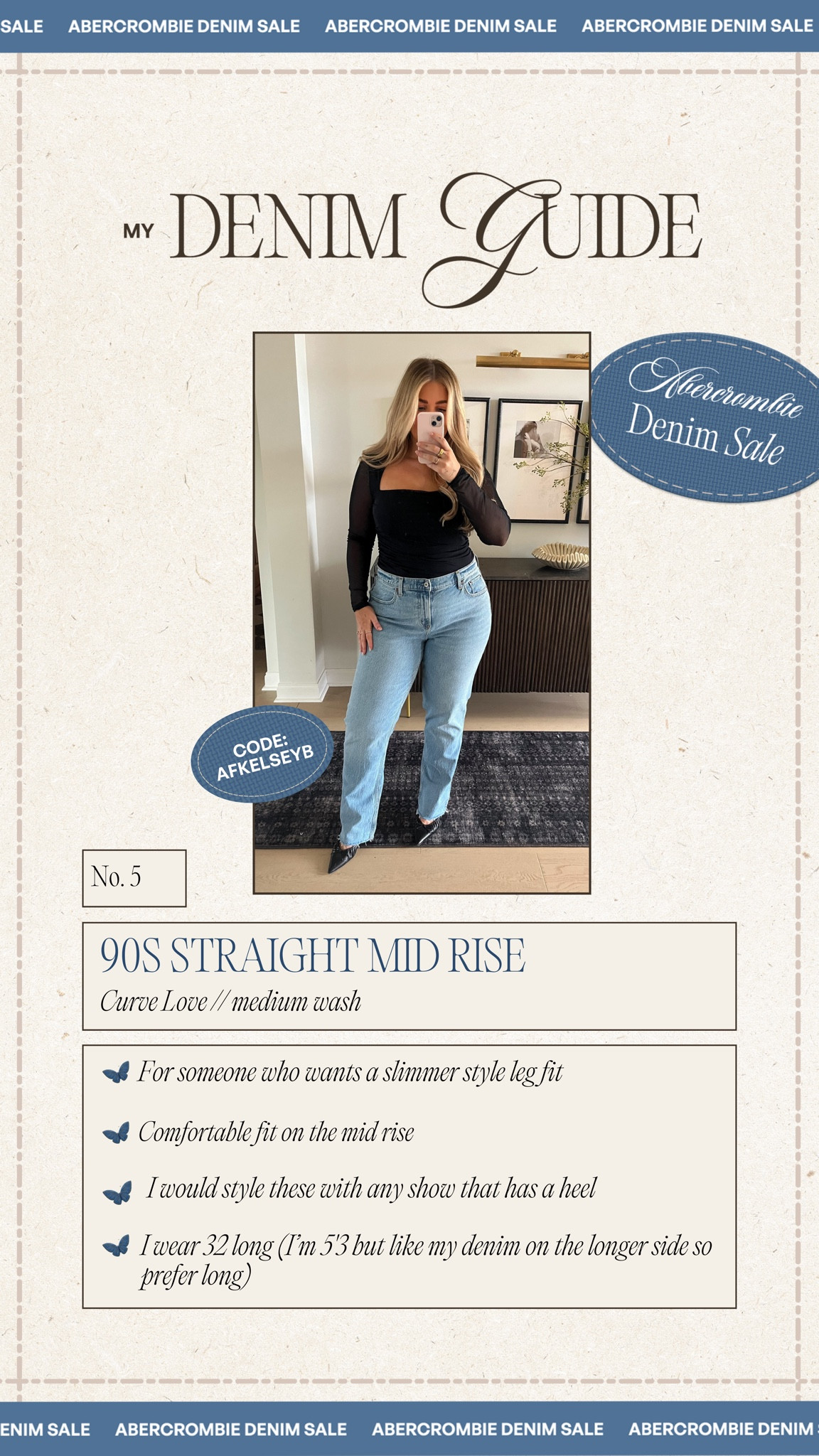 @abercrombie denim sale — Most viral of the year!!! 30% off all denim + 20% off almost everything else. Use my code ‘AFKELSEYB’ for an extra 15% off 🤍 #Abercrombiepartner 

#LTKMidsize #LTKStyleTip #LTKSaleAlert