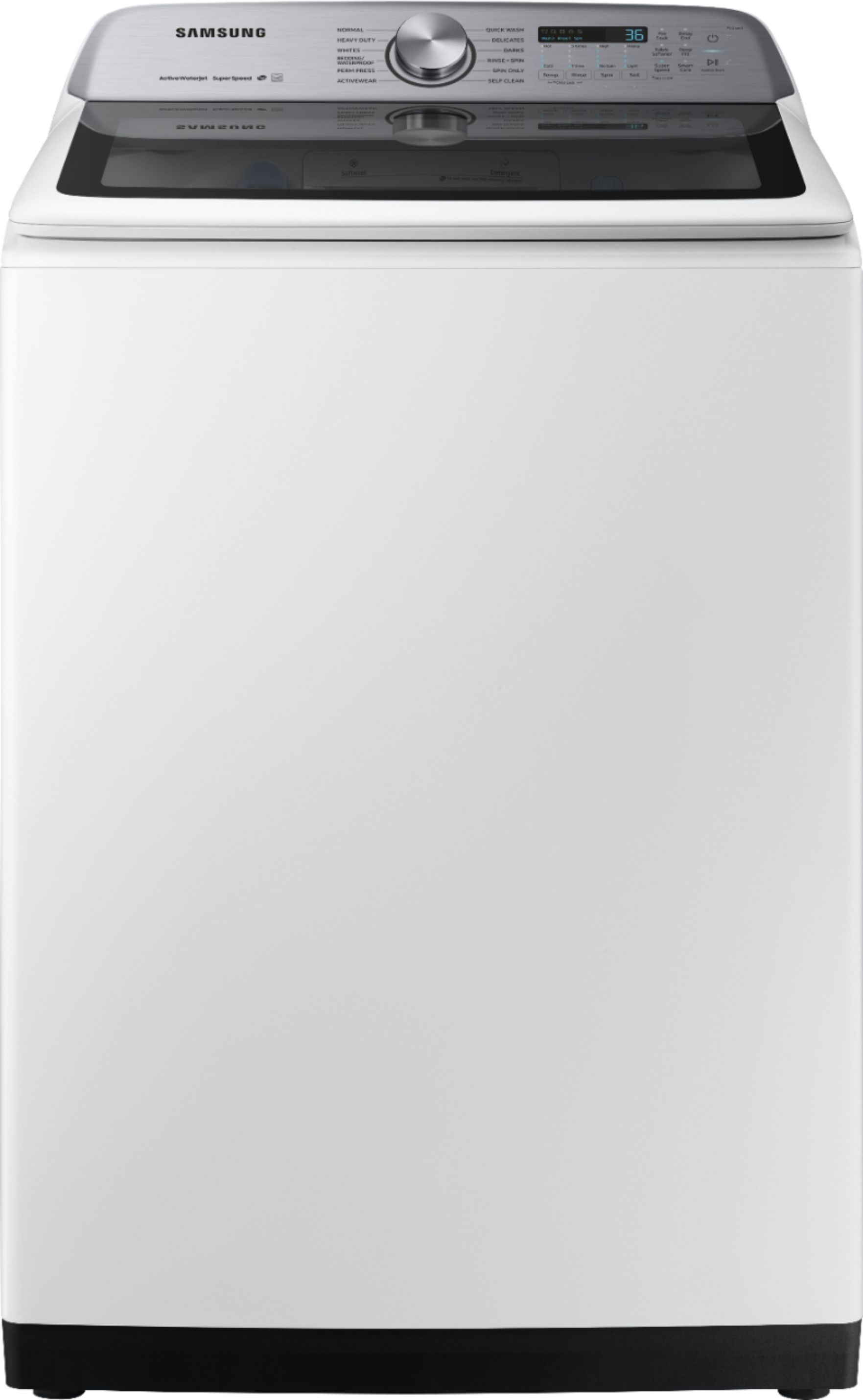 Samsung 5.0 Cu. Ft. High Efficiency Top Load Washer with Super Speed White WA50R5400AW/US - Best ... | Best Buy U.S.