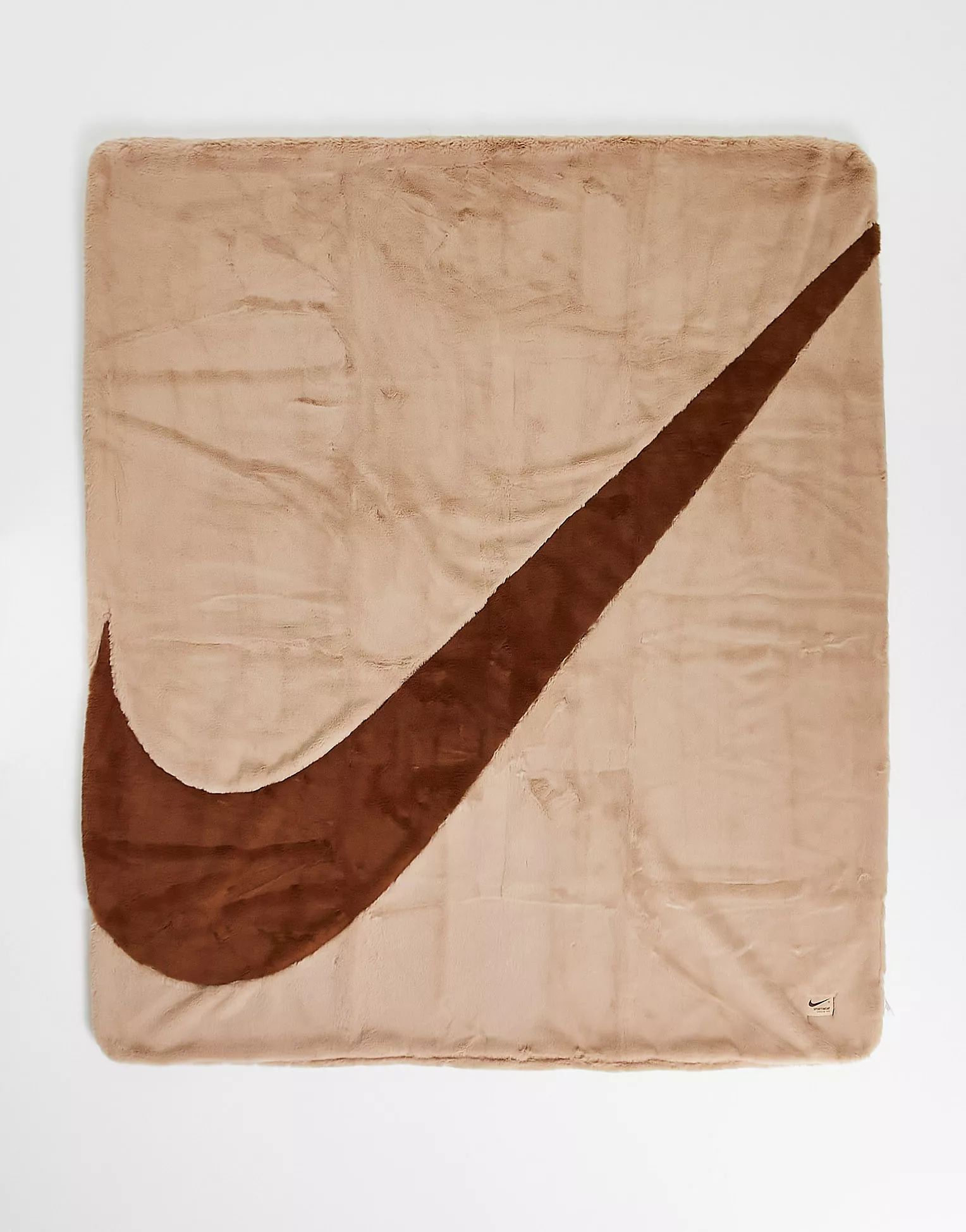 Nike Faux Fur blanket in hemp and pecan | ASOS (Global)