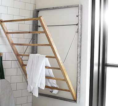 Galvanized Laundry Drying Rack | Pottery Barn (US)