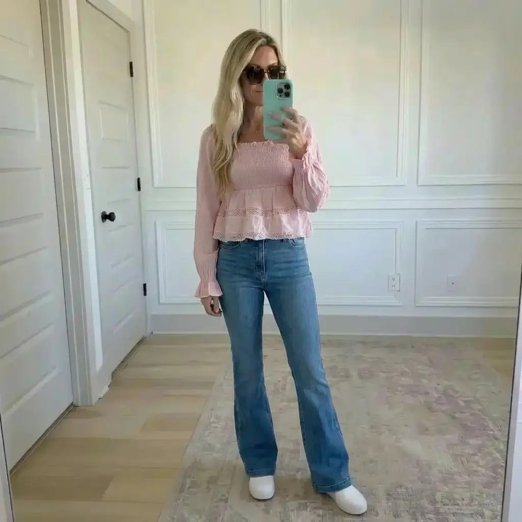 Soft light, slow mornings, and a blush-pink top that feels like spring before it arrives.
Smocked details, easy denim, and that quiet confidence that comes from wearing something that just works.
Effortless. Feminine. Everyday pretty. 🤍

Hashtags:

#SoraStyle
#EverydayChic
#SoftFeminine
#BlushTones
#CasualPretty
#EffortlessStyle
#NeutralHomeAesthetic
#DenimAndDetails
#ModernClassic
#WomenOver40Style
#ClassicWithATwist
#SimpleOutfits
#StyleInspo
#WeekendLook
#TimelessFashion

#LTKValentine #LTKdayinmylife #LTKgrwm