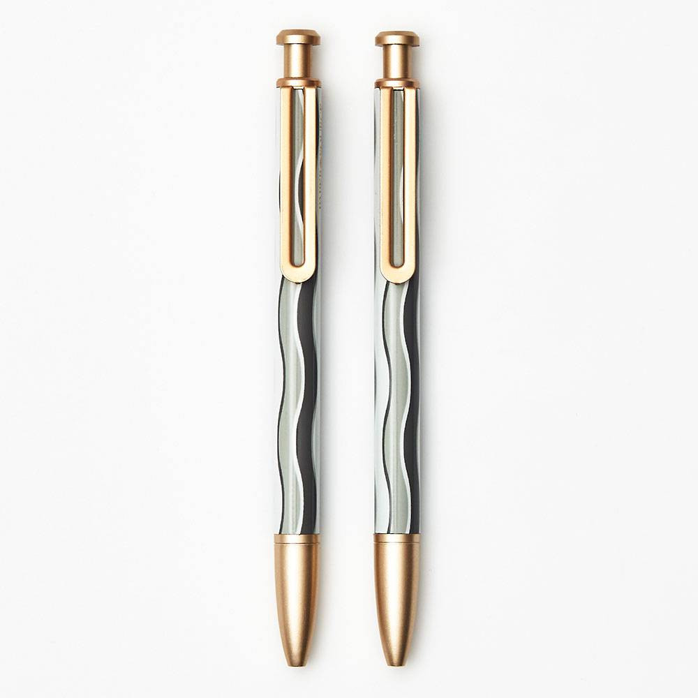 Gray Wavy Ballpoint Pens | Paper Source | Paper Source