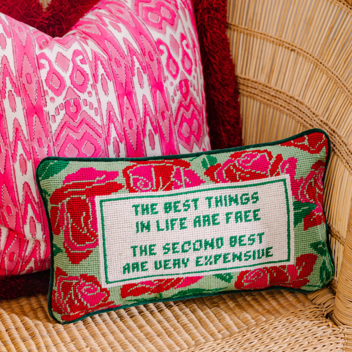 Expensive Needlepoint Pillow | Furbish Studio
