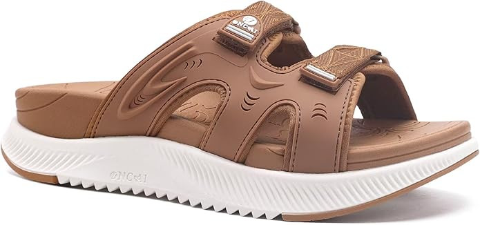 ONCAI Womens Orthotic Sandals Ladies Recovery Walking Slides Arch Support Plantar Fasciitis Comfo... | Amazon (US)
