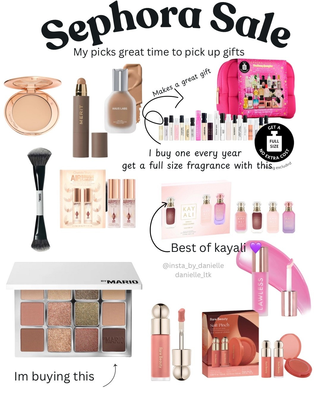 All my Sephora picks. For the sale 

#LTKSaleAlert #LTKHoliday