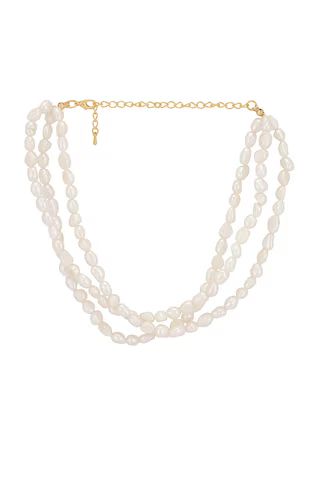 petit moments Bloom Necklace in Freshwater Pearl from Revolve.com | Revolve Clothing (Global)