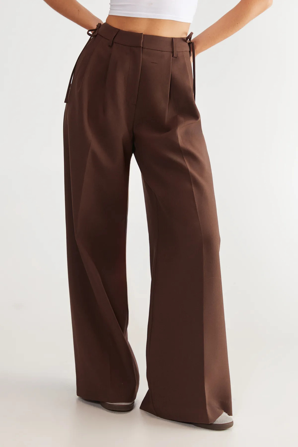 Trousers | Premium Tailored Tie Detail Trouser | NastyGal | NastyGal UK