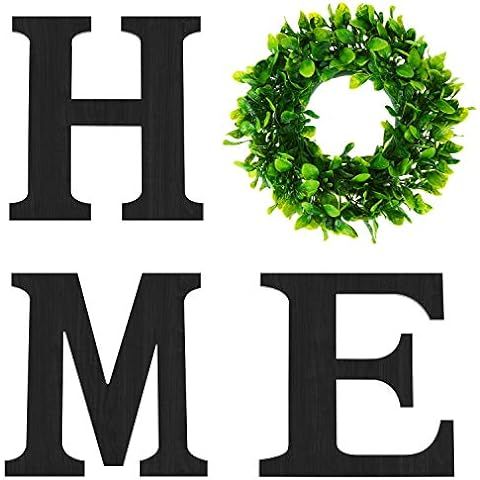 LOSOUR Home Letters with Wreath-Farmhouse Decor for The Home Clearance Wood Letters-Decorative Ho... | Amazon (US)