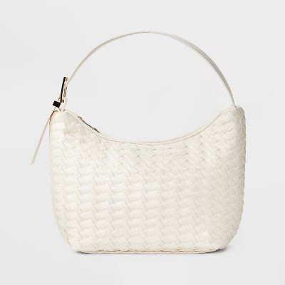 Mini Woven Shoulder Bag - A New Day™ White | Target