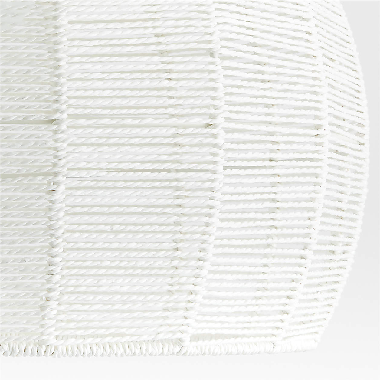 Ivory Woven Rope 19" Kids Flush Mount Ceiling Light + Reviews | Crate & Kids | Crate & Barrel