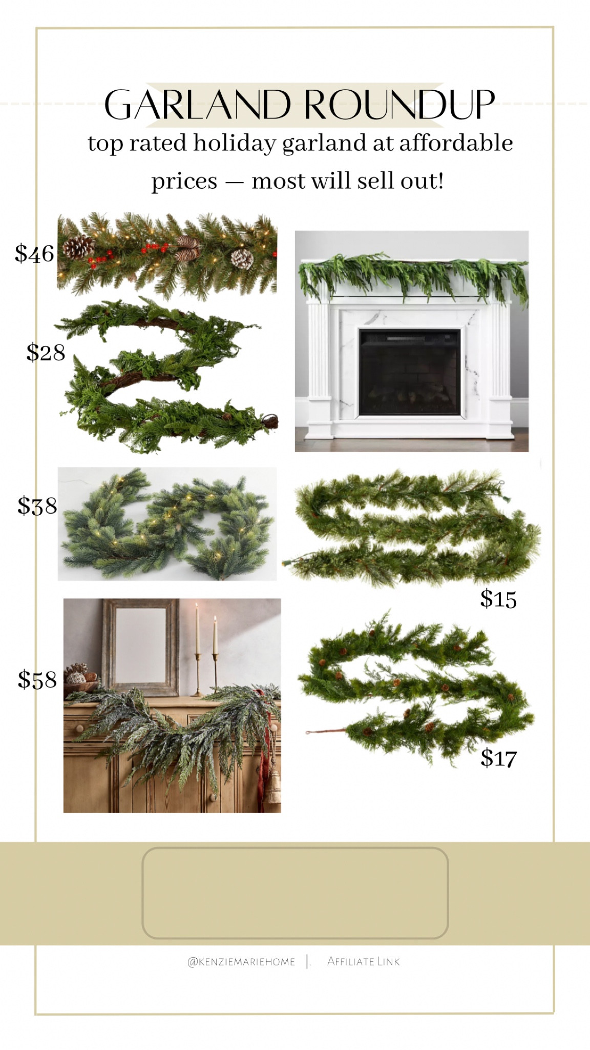 Garland for Christmas priced high and low! 

#LTKsalealert #LTKHoliday #LTKhome
