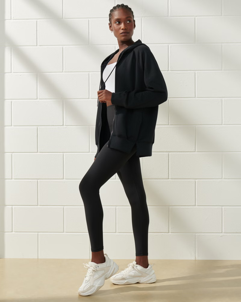 YPB neoKNIT Legging-Friendly Full-Zip Hoodie | Abercrombie & Fitch (US)