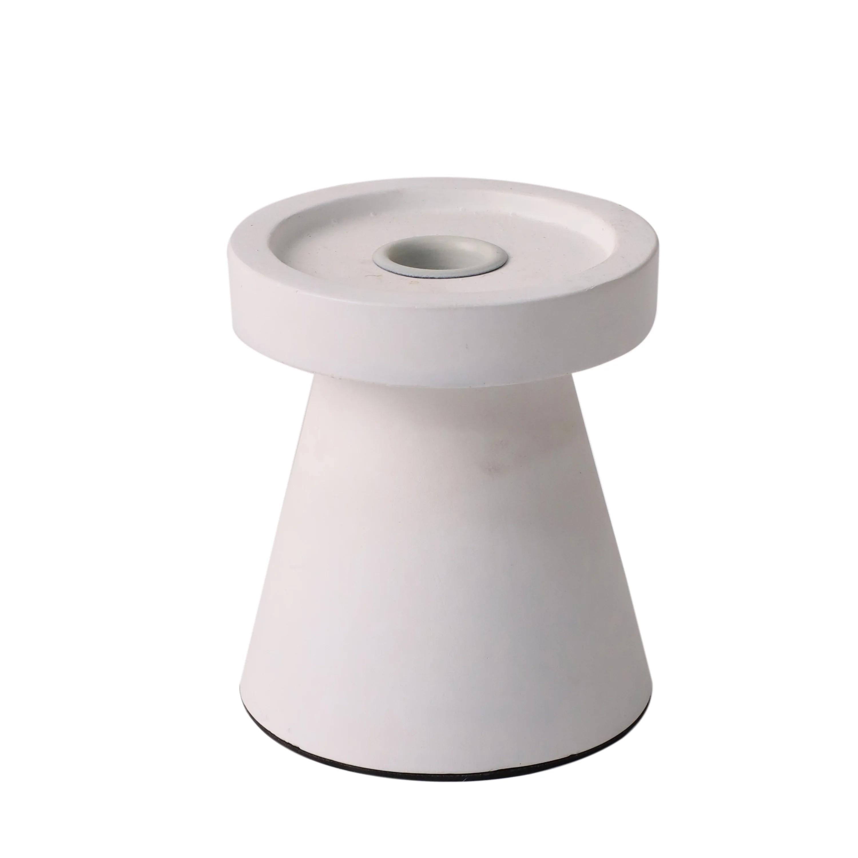 Mainstays 4 inch Pillar and Taper Candle Holder, White | Walmart (US)