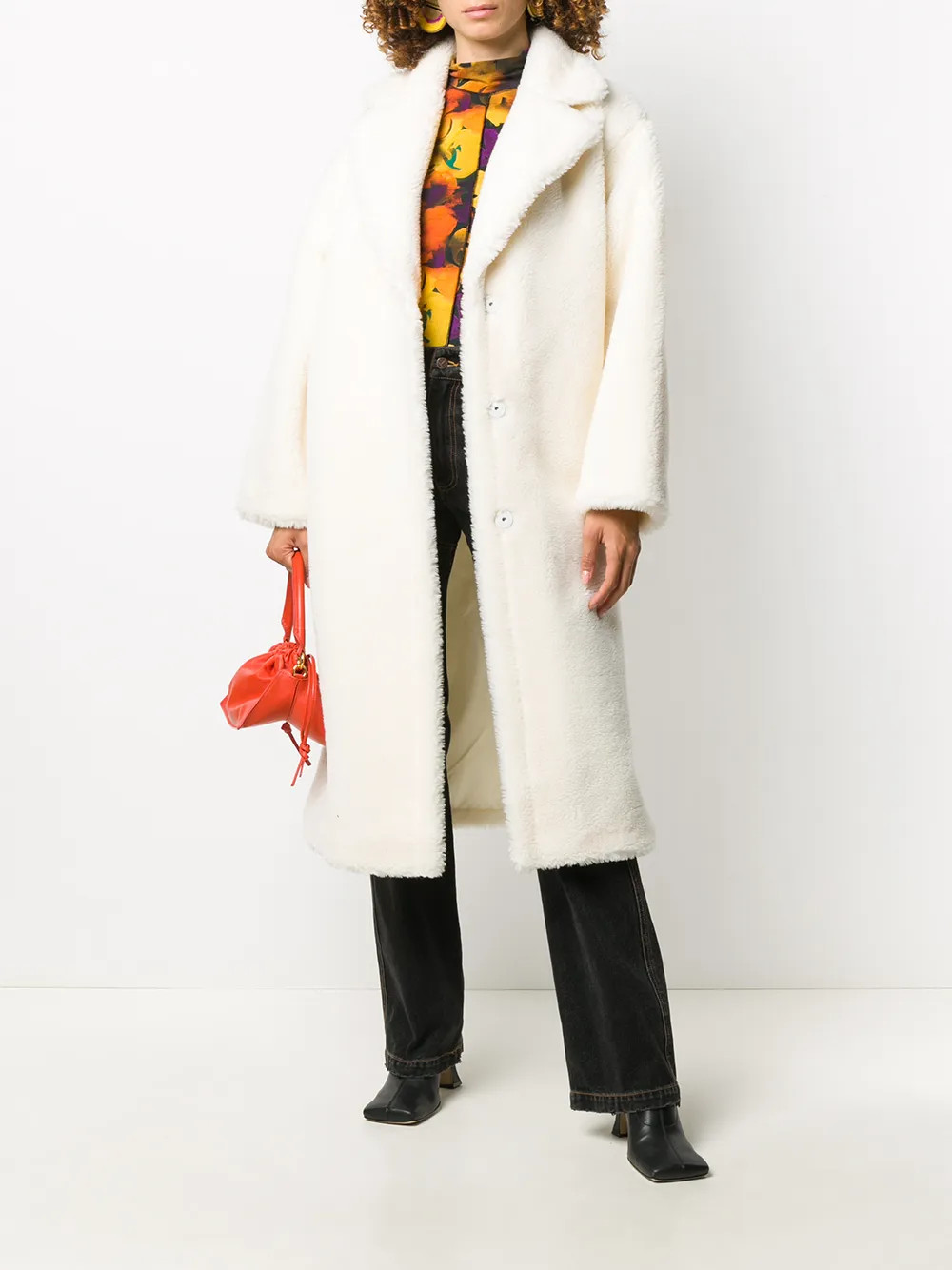 STAND STUDIO faux-fur Coat - Farfetch | Farfetch (US)