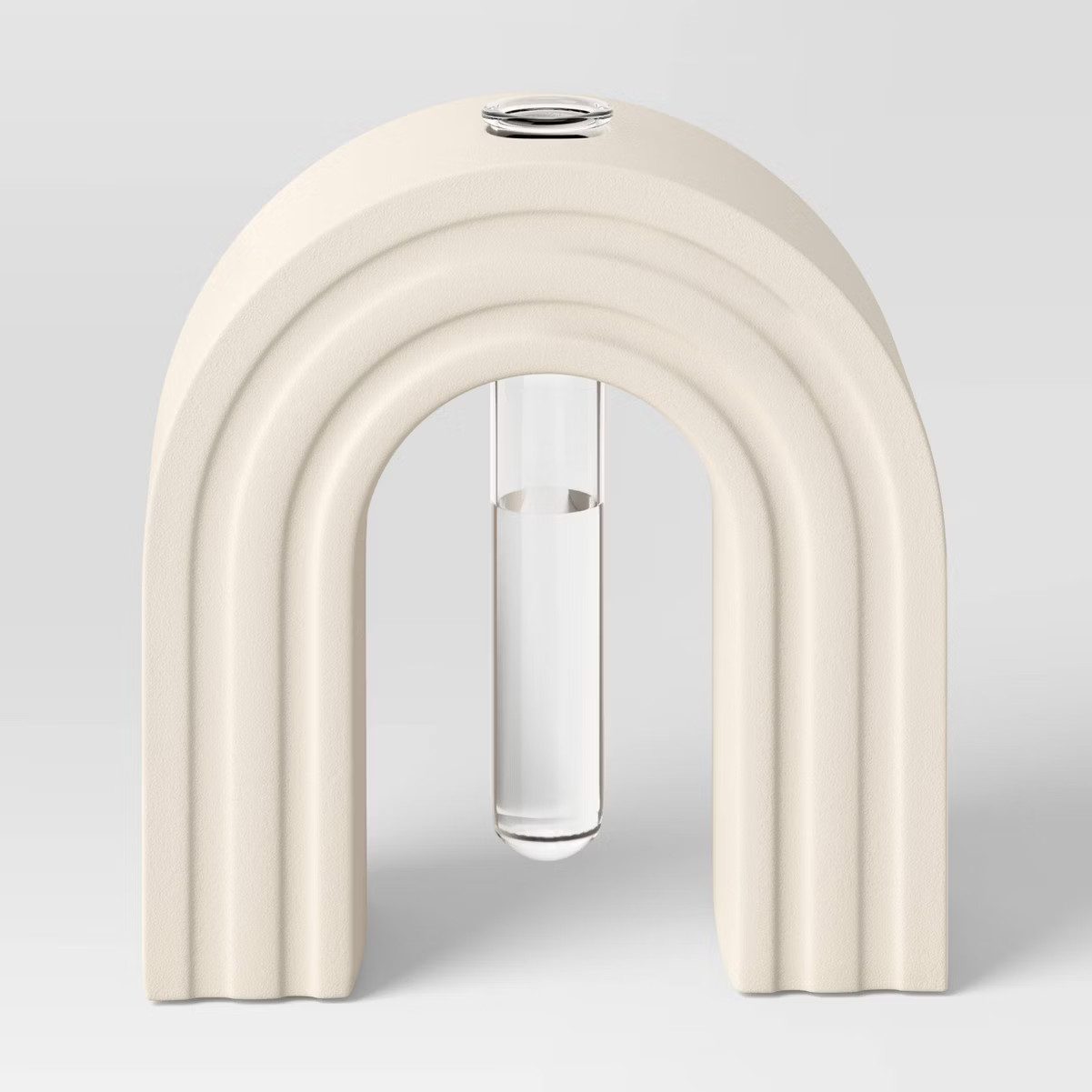 5" Wide Propagation Vessel Indoor Stoneware Stucco Planter Pot Cream - Threshold™ | Target