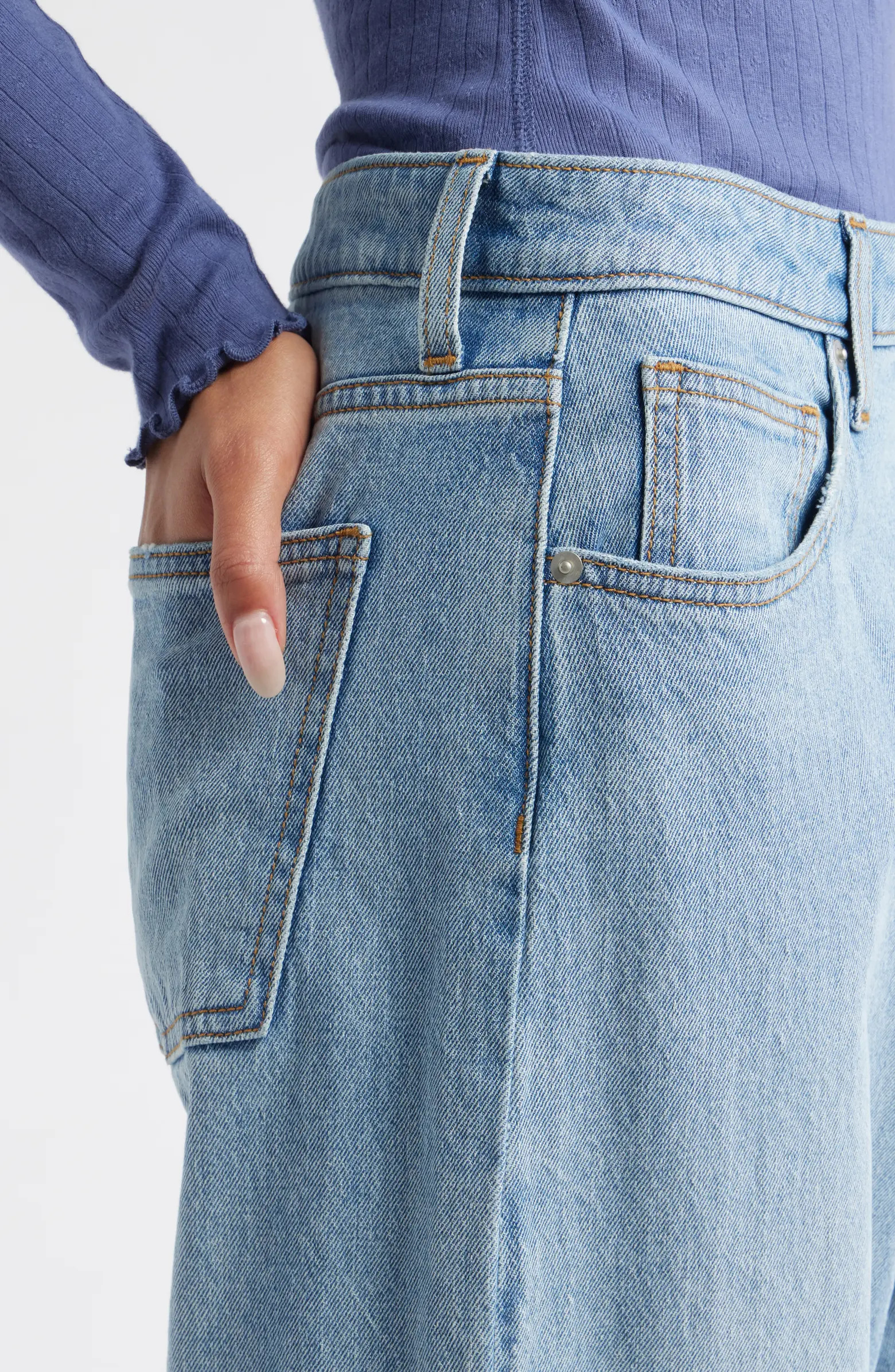 Mid Rise Baggy Barrel Jeans | Nordstrom