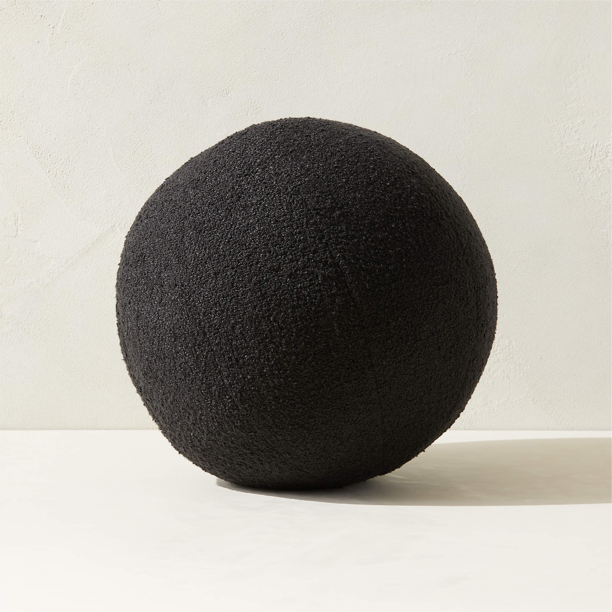 Silves Green Performance Boucle Sphere Outdoor Throw Pillow 12" + Reviews | CB2 | CB2