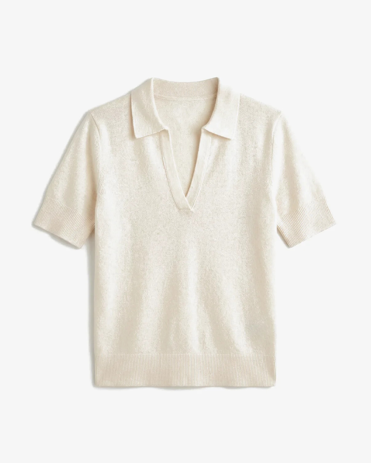 Nonchi Cashmere Racquet Polo :: Angel White | MM LaFleur