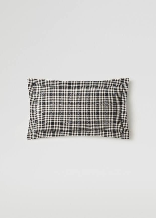 Checked 100% cotton cushion case 30x50cm | MANGO (UK)