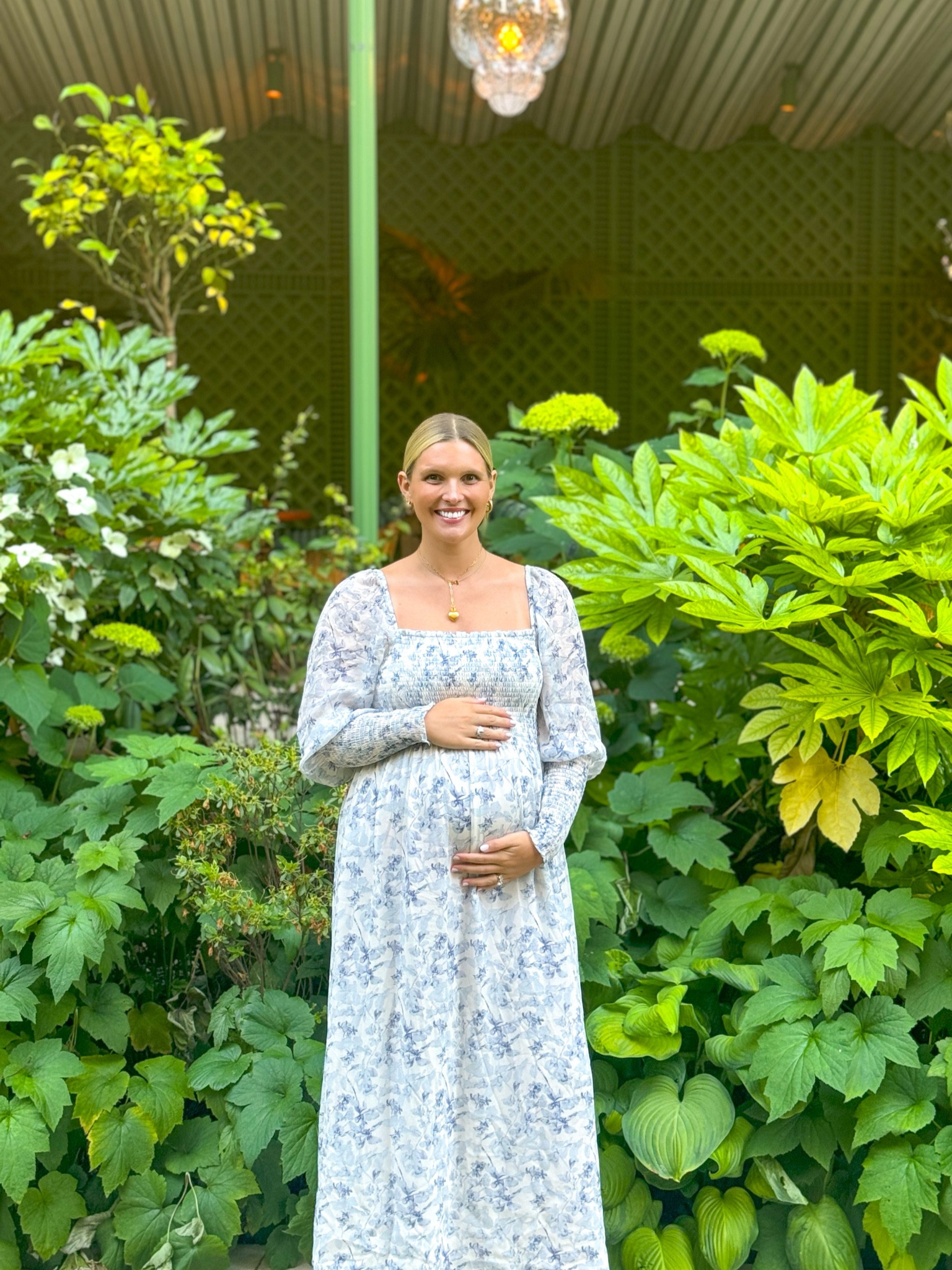 Another beautiful Hill House find! I bought the dress in my regular size and there’s plenty of room for the bump. I also linked the maternity version! 