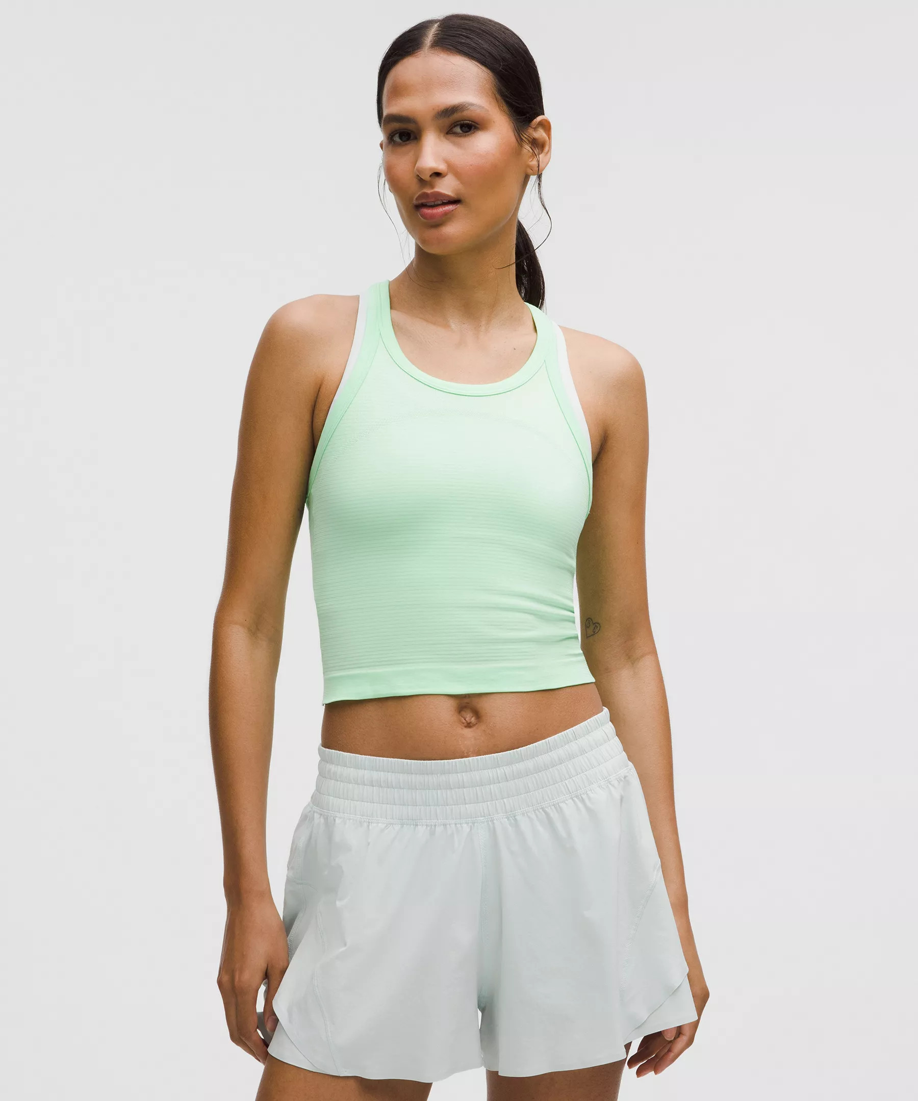 Swiftly Tech Cropped Racerback Tank Top 2.0 | Lululemon (US)