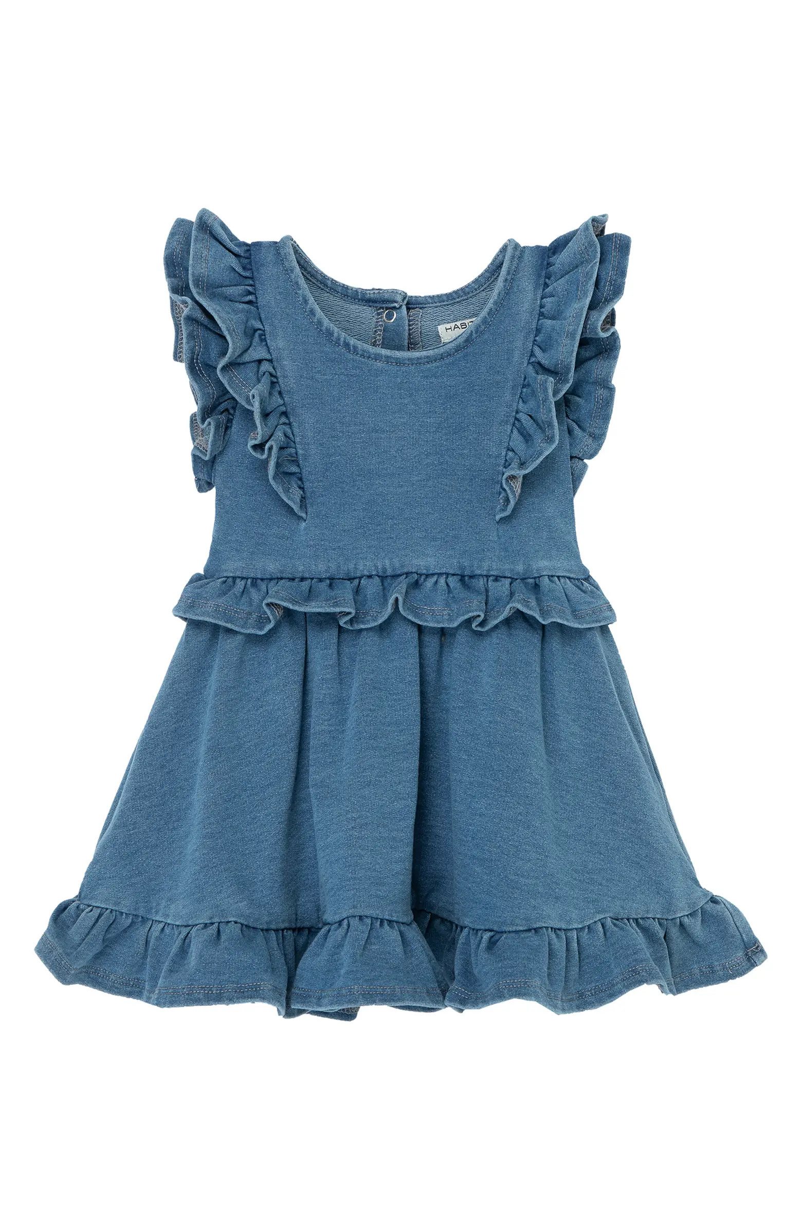 Flutter Ruffle Cotton Blend Dress | Nordstrom
