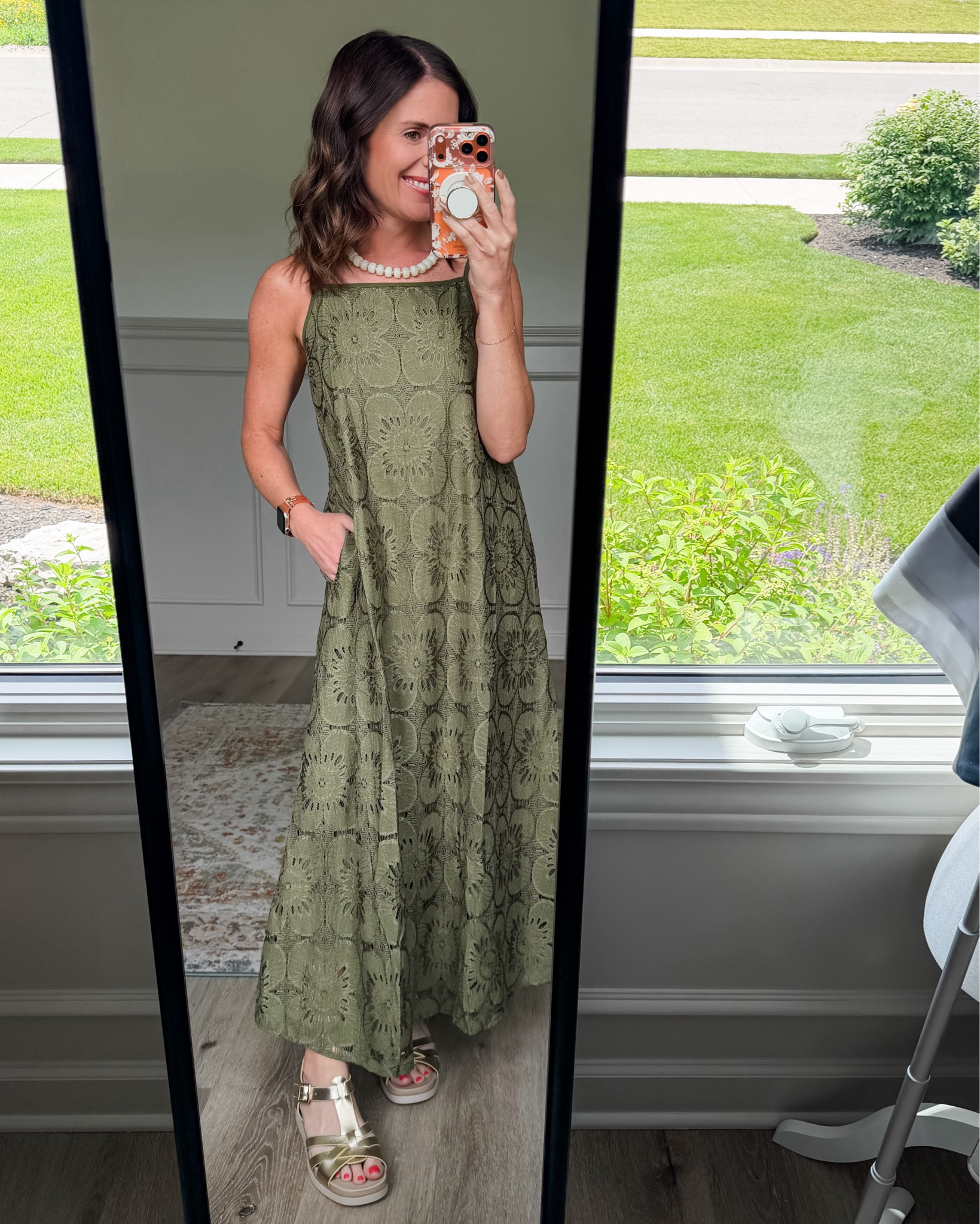 Dress: Small 
Shoes: 7