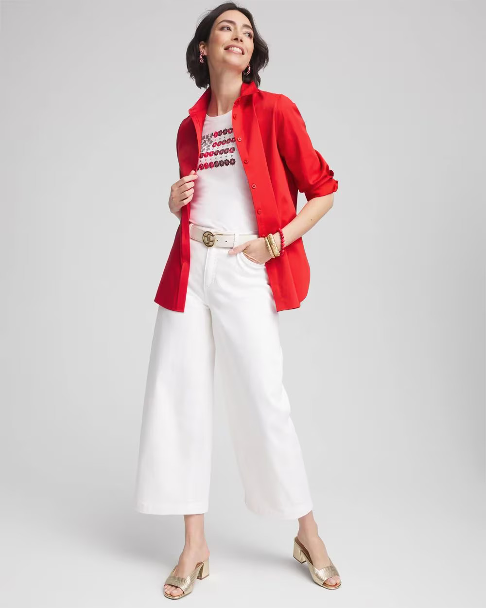 3/4 Sleeve Stretch Shirt | Chico's