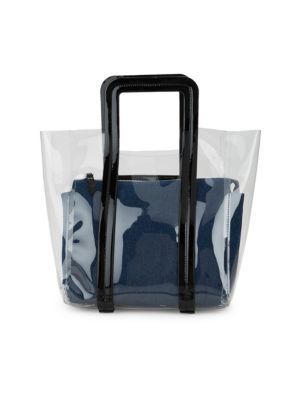 Clear Bag & Linen Pouch | Saks Fifth Avenue OFF 5TH (Pmt risk)