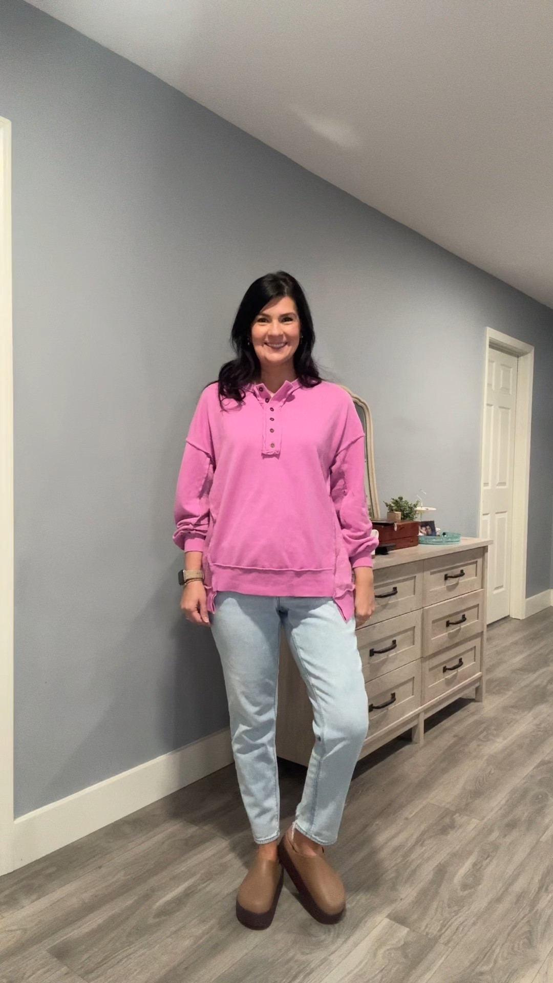 It was a beautiful day for a drive. This lightweight sweatshirt with exposed seams kept me cool and comfy for a day of traveling to appointments. I paired it with my favorite clogs and soft denim for supreme comfort!

#LTKSeasonal #LTKSpringSale #LTKShoeCrush