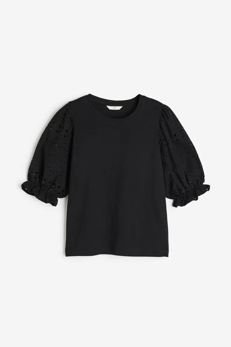 Eyelet Embroidery Top | H&M (US + CA)