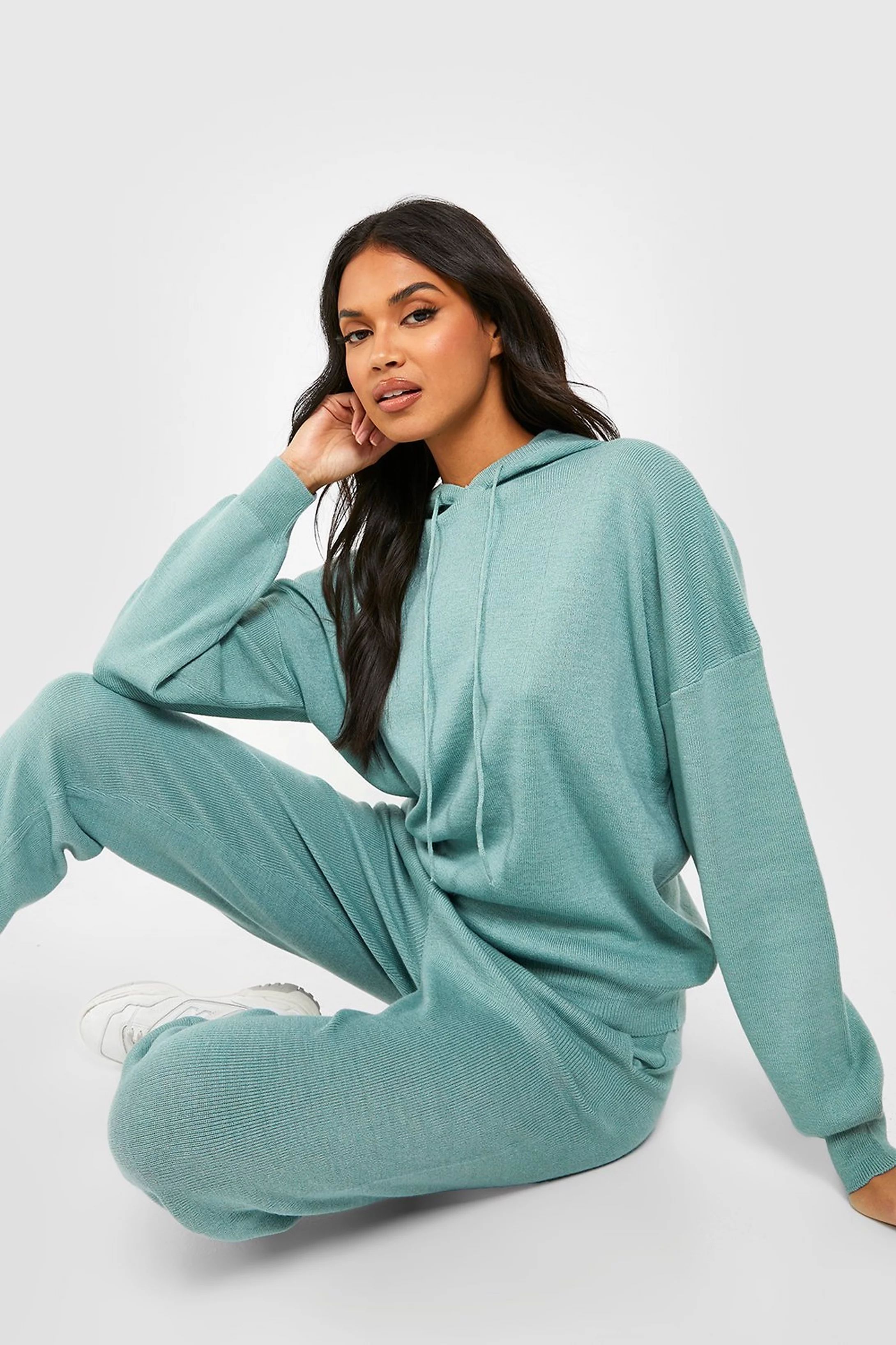 Hoody Knitted Tracksuit | Boohoo.com (US & CA)