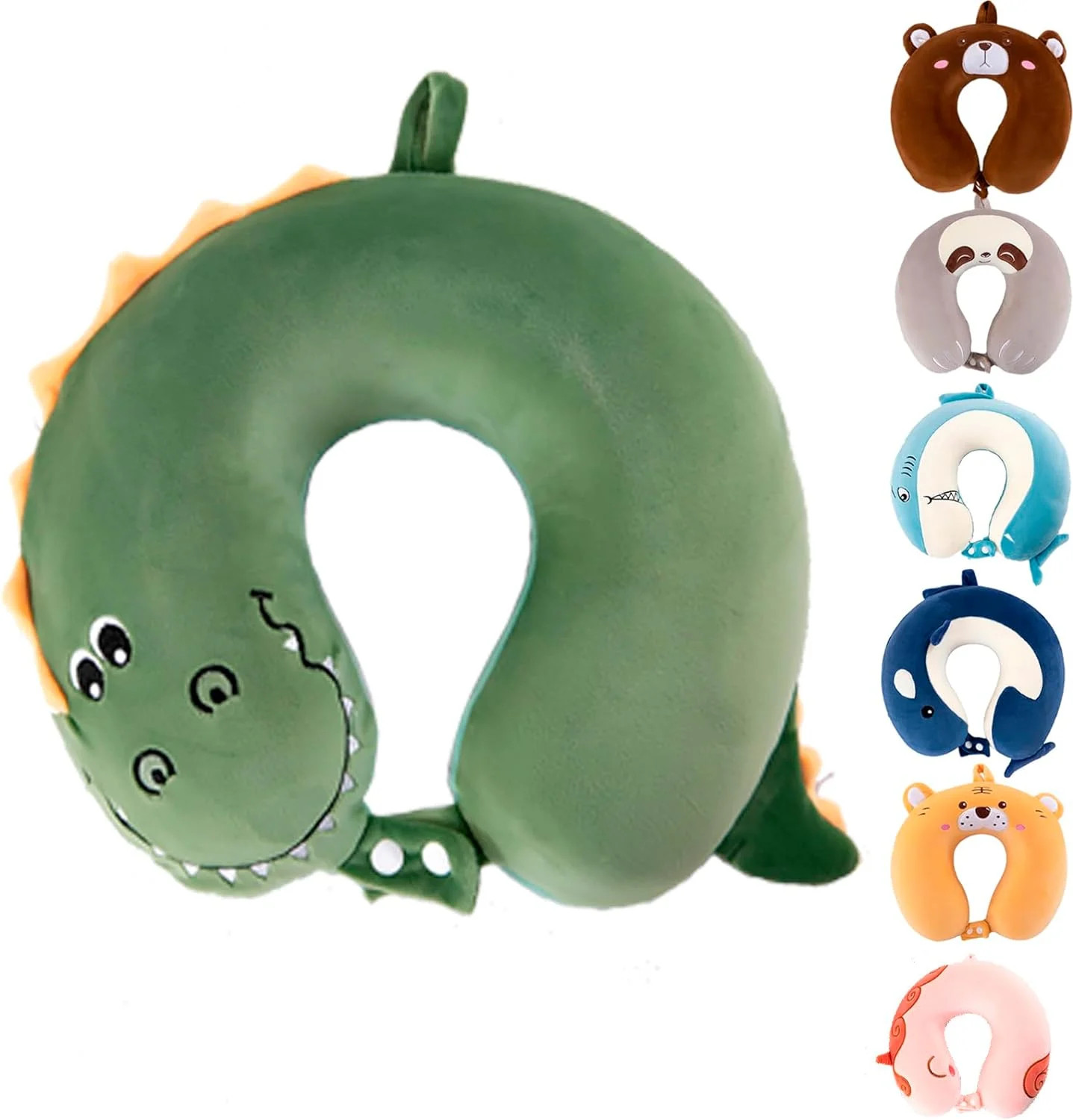 Kids Neck Pillow for Traveling, Upgraded Cartoon Cute Travel Neck Pillow for Kids Boys & Girls, A... | Walmart (US)
