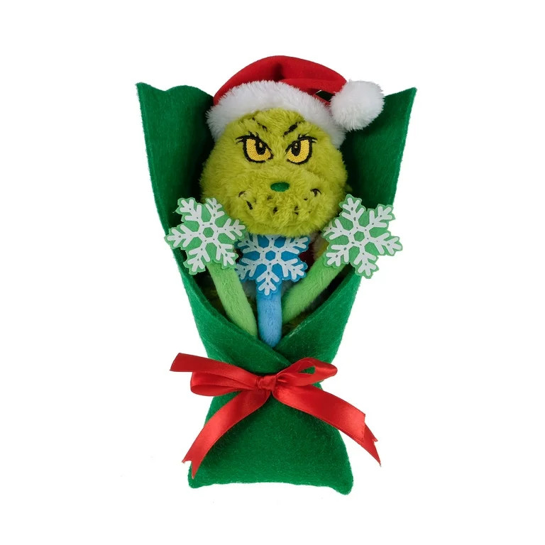 Dr. Seuss, How the Grinch Stole Christmas Grinch Bouquet, 10 inches Tall, Plush, Green, by Ruz - ... | Walmart (US)