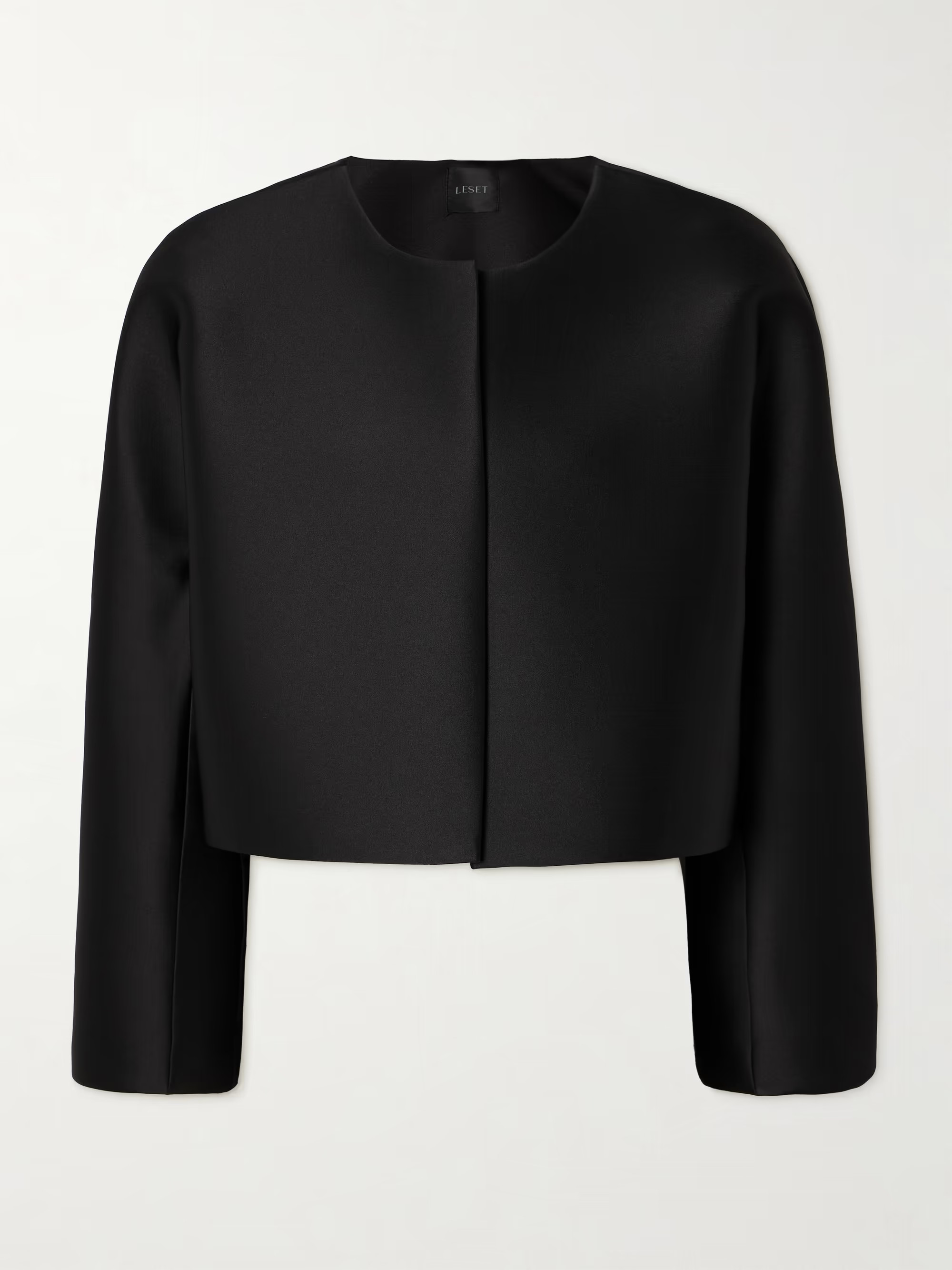 Bobbi cropped satin jacket | NET-A-PORTER (UK & EU)
