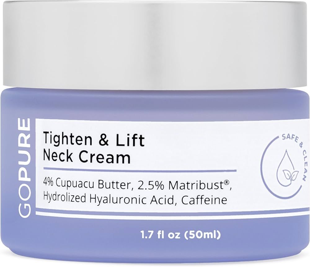 goPure Neck Firming Cream - Anti-Aging Neck Cream for Tightening and Wrinkles for an Even Skin To... | Amazon (US)