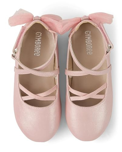 Gymboree,Girls and Toddler Dressy Ballet Flat,Pink Satin,10 | Amazon (US)